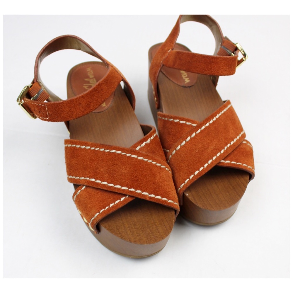Sam Edelman Brylee Platform Sandals Suede Shoes - Picture 2 of 8